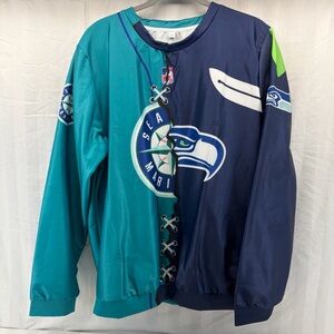 Seattle Mariners Women's Sweater - Teal and Navy